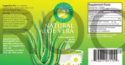 Label for Natural Aloe Vera