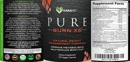 Label for Pure Burn XS