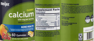 Calcium 500 mg Fruit Swirl Gummy