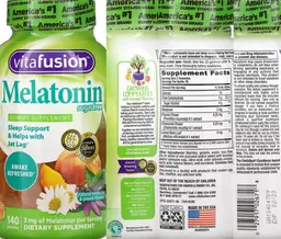 Label for Melatonin Sugarfree