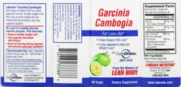Label for Garcinia Cambogia