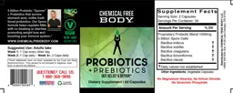 Label for Probiotics + Prebiotics
