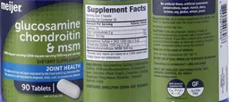 Label for Glucosamine Chondroitin & MSM