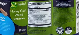 Label for Horny Goat Weed with Maca