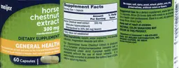 Label for Horse Chestnut Extract 300 mg