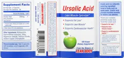 Label for Ursolic Acid