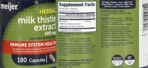 Milk Thistle Extract 300 mg
