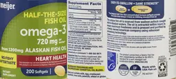 Label for Omega-3 720 mg