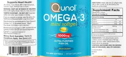 Label for Omega-3 1000 mg