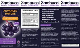 Label for Black Elderberry Advanced Immune Syrup