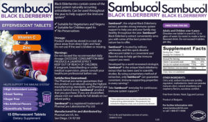 Black Elderberry Effervescent Tablets