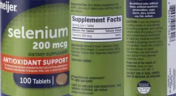 Label for Selenium 200 mcg