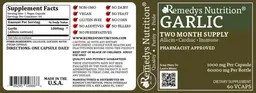 Label for Garlic 1000 mg