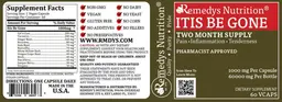 Label for Itis Be Gone