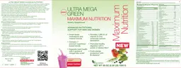 Label for Maximum Nutrition Berry