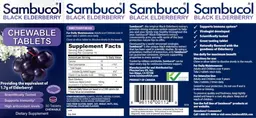 Label for Black Elderberry Chewable Tablets