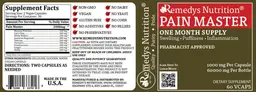 Label for Pain Master