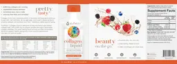 Label for Collagen Liquid 5,000 mg Natural Berry Flavor