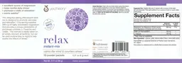 Label for Relax Instant-Mix Natural Berry Flavor