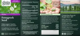 Label for Fenugreek Seed