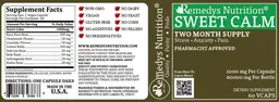 Label for Sweet Calm