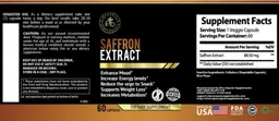 Label for Saffron Extract
