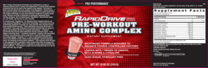 RapidDrive Pre-Workout Amino Complex Fru
