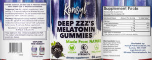 Deep ZZZ Melatonin Gummies 5 mg