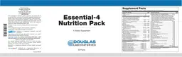 Label for Essential-4 Nutrition Pack