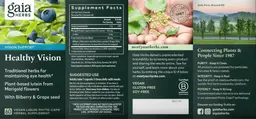 Label for Healthy Vision