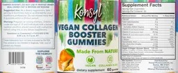 Label for Vegan Collagen Booster Gummies