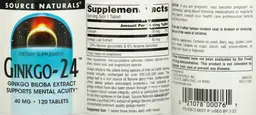 Label for Ginkgo-24 40 mg