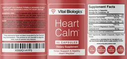 Label for Heart Calm