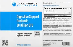 Label for Digestive Support Probiotic