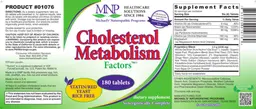 Label for Cholesterol Metabolism Factors