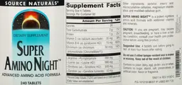 Label for Super Amino Night