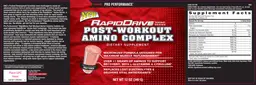 Label for RapidDrive Post-Workout Amino Complex Fruit Punch