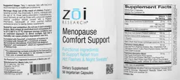 Label for Menopause Comfort Support