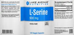 Label for L-Serine 900 mg