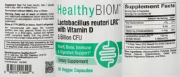 Label for Lactobacillus reuteri LRC with Vitamin D 5 Billion CFU