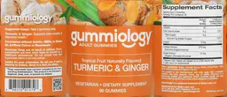 Label for Turmeric & Ginger Tropical Fruit Naturally Flavored