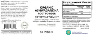 Organic Ashwagandha Root Powder