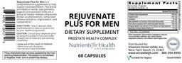 Label for Rejuvenate Plus for Men