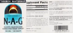 Label for N-A-G 500 mg