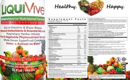 Label for Comprehensive Nutritional Formula Fruit Flavor
