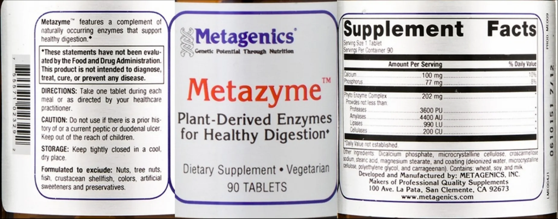 Label for Metazyme