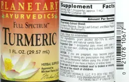 Label for Full Spectrum Turmeric