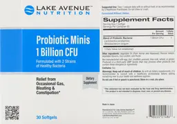 Label for Probiotics Minis 1 Billion CFU