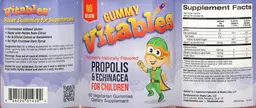 Label for Gummy Propolis & Echinacea for Children Raspberry Naturally Flavored