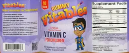 Label for Gummy Vitamin C for Children Orange